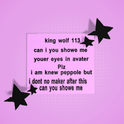 Plz king wolf113