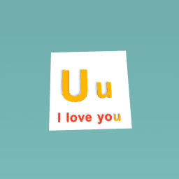 Letter U