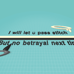 As long as u dont do it again stitch