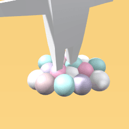 The pastel bubble clouds!