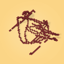 a minecraft netherack hole