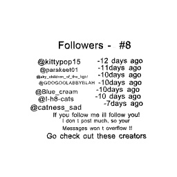 Followers - 8