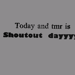 Shoutout day