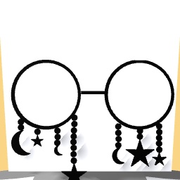 Star and moon glasses