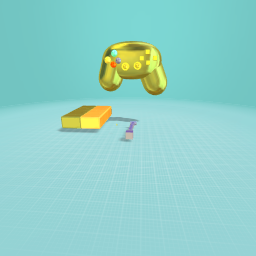 Consola de juegos y el control y el play y el cargador