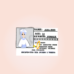 Alisa Moon’s Card Of Information.