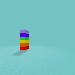 Rainbow lego stack