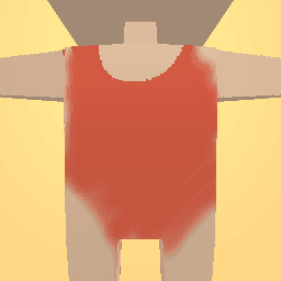 Red swim suit