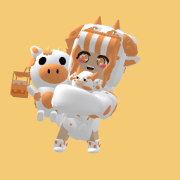 Orange cow