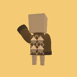 Argyle brown sweater