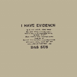 i have le evidence.