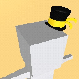 black and yellow top hat