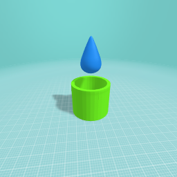 Water drop going in mug