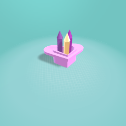 A heart shaped pencil holder