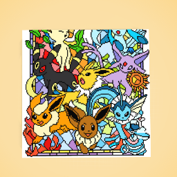 Eeveelution tapestry