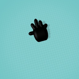 Black rubber glove