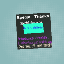 Special thanks