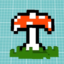 Pixel mushroom
