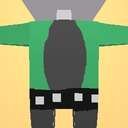 Green Jacket w/ Black Jeans