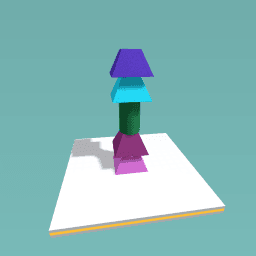 Multi coloured rocket