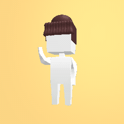 Brown Hair Bun with bangs