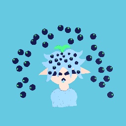 Blueberry turns into a blueberry boy -w-