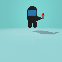 among us imposter with nife