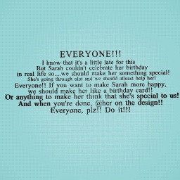 EMERGANCY!!! READ EVERYONE!!!