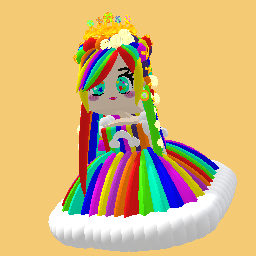 A cute Rainbow girl 100 like for free:>
