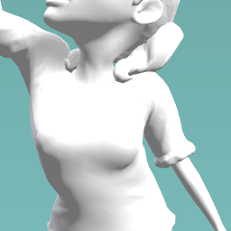 Girl statue of librety