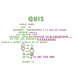 I answered a quiz!!!