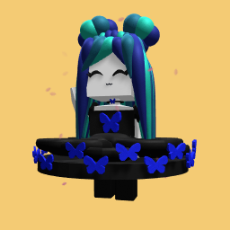 blue fly girl