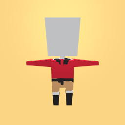 School red shirt  kacy skirt.cute black boots with white fuss