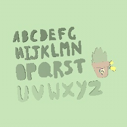the green-ish alphabet
