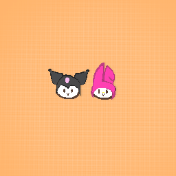 My melody and kuromi heads