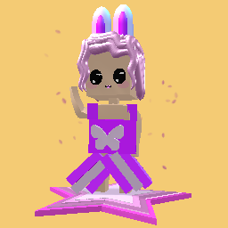 Little cute bunny pink girl