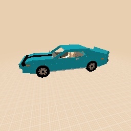 Blueish Car