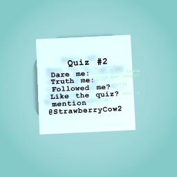 StrawberryCow2 quiz