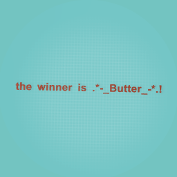 the winner is...