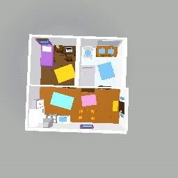 3D tiny home floor plan