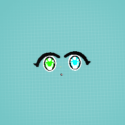 green and blue surprise eyes