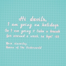 I am taking a break…