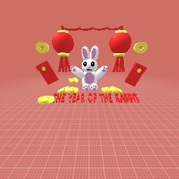 a rabbit for the new Chinese year