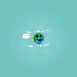 Peace is the answer!