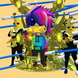 VIP person with guards