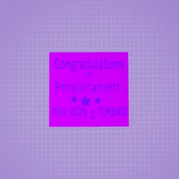 CONGRATS TO PENGUINS4EVER!!