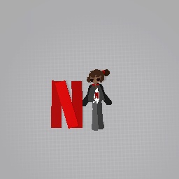 netflix logo+kawaii netflix girl