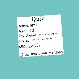 QUiZ agine -_-