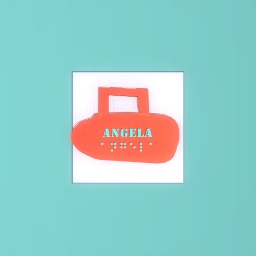 Angela’s name tag