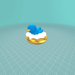 Twitter Bird With Eggs